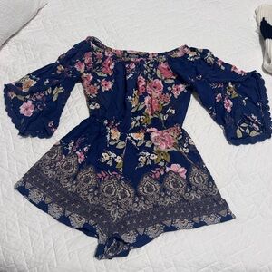 Angie Floral Romper